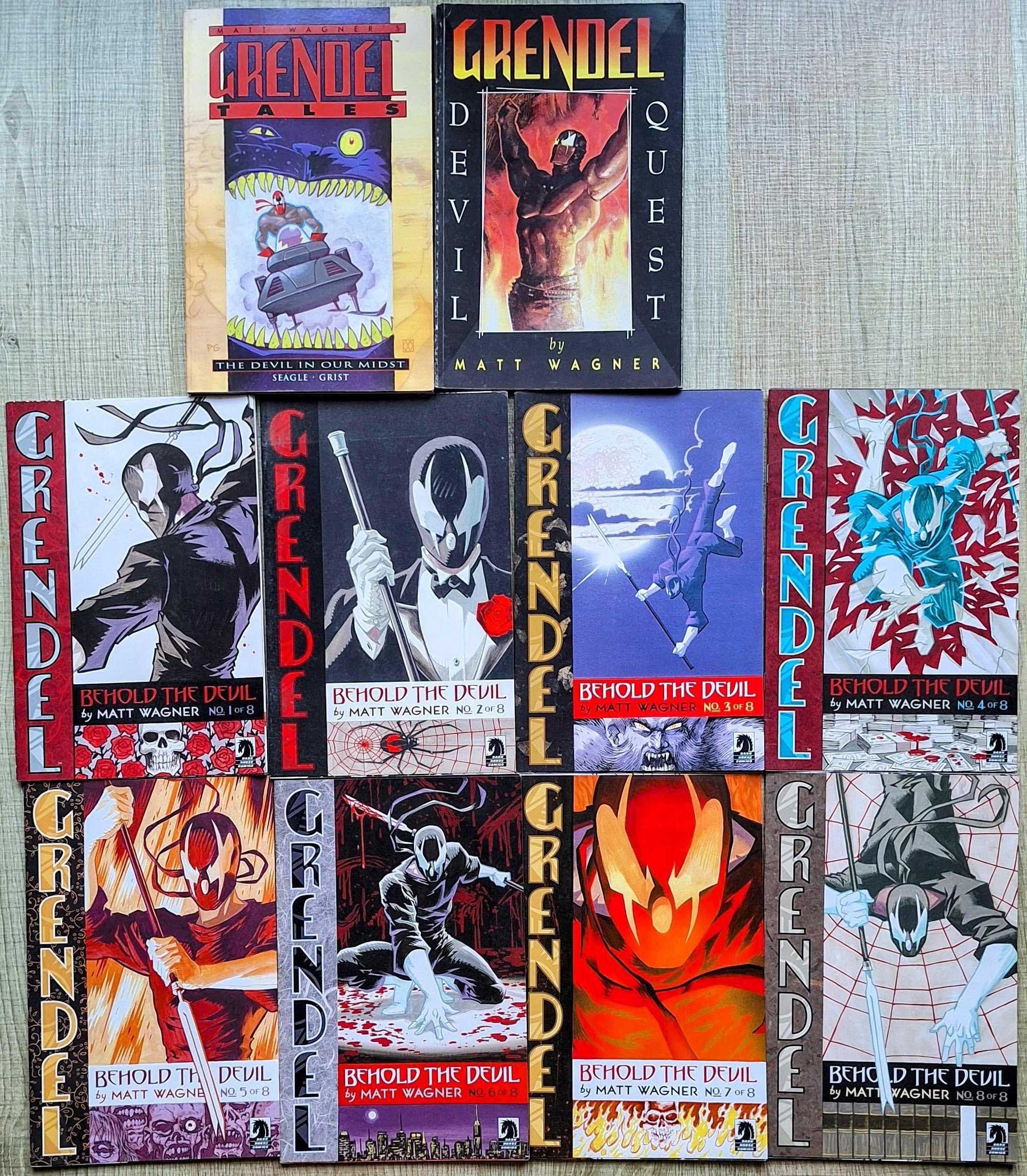 Pack de Comics Grendel por Matt Wagner