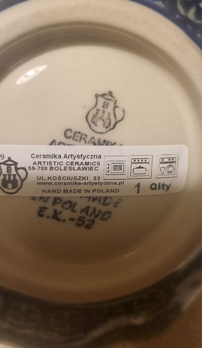 Dynia lampion ceramika Bolesławiec