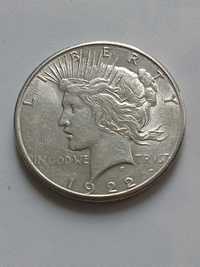 Moneta 1 dolar USA 1922 r Peace srebro