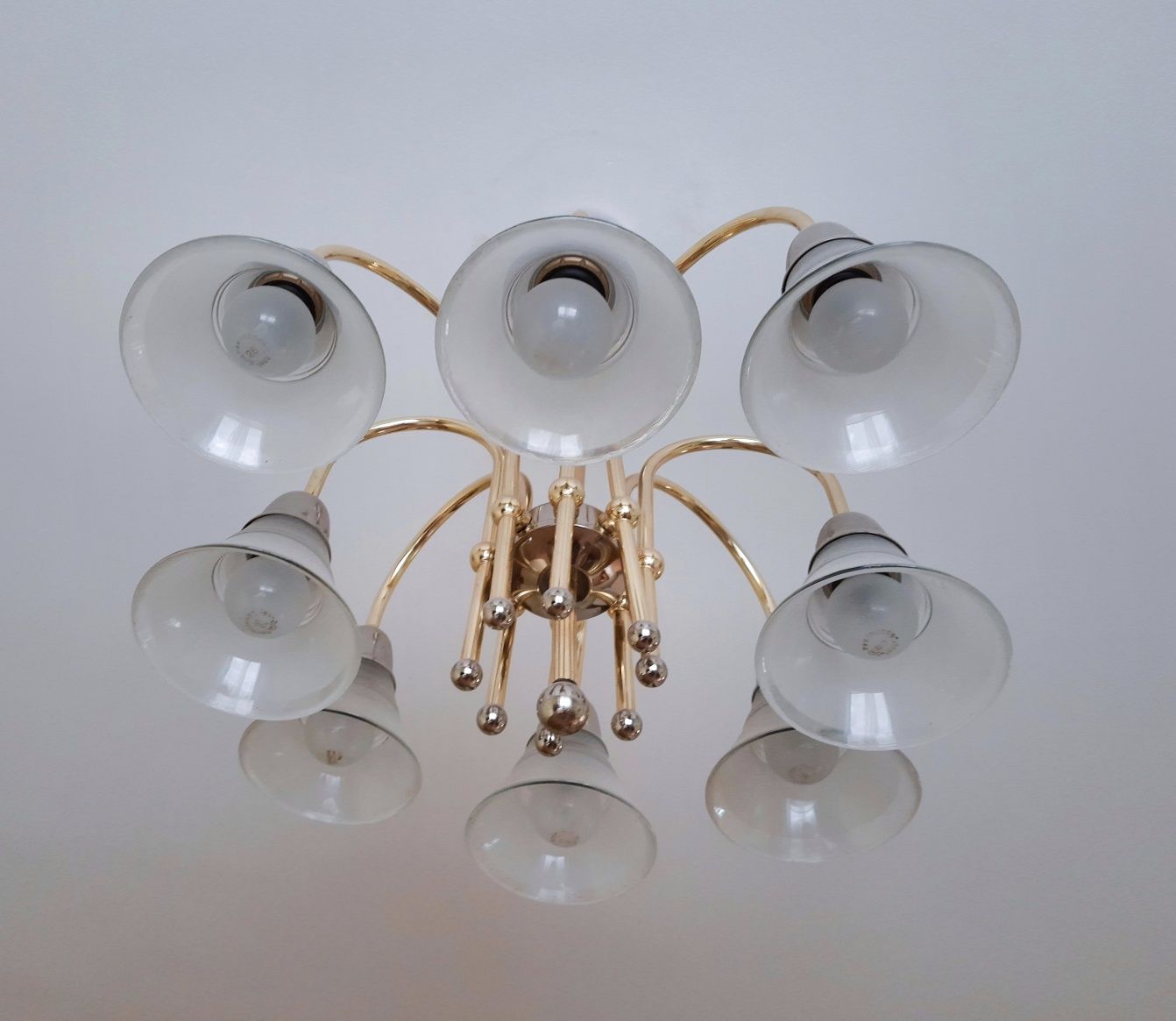 Żyrandol art deco kolekcjonerski vintage lampa sufitowa