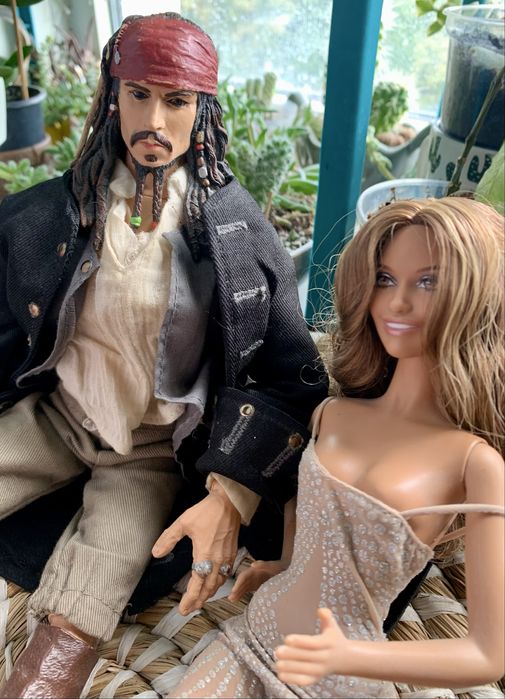 Портретна лялька Джек Воробей   Дженніфер Лопес Johnny Depp