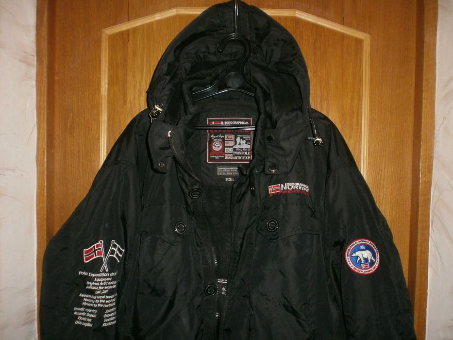Куртка парка аляска Geographical Norway, разм. L, наш 52. ПОГ-64 см