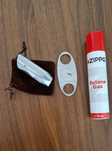 Kit Charuto Isqueiro,cortador,gás zippo