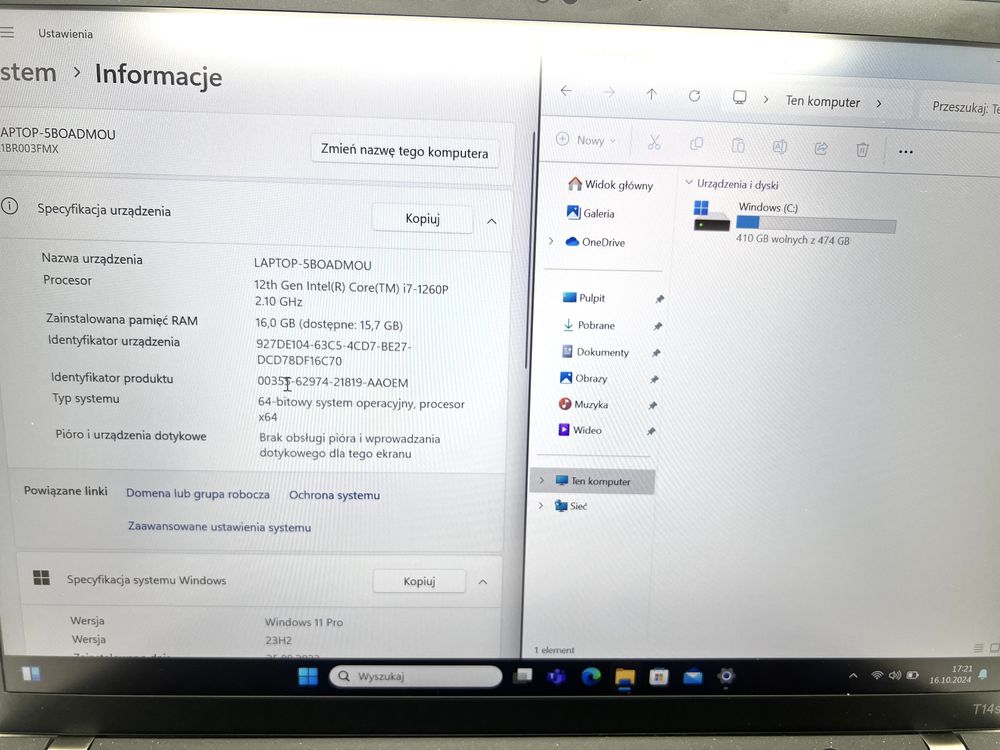 -= Lenovo ThinkPad T14s =- 512/16 i7 evo Gen3
