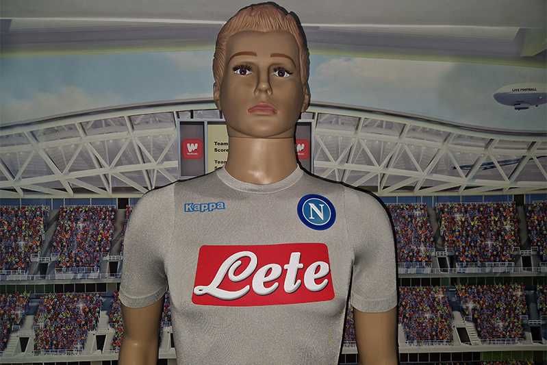 SSC Napoli Kappa GArA Kombat 2016-17 Fourth European Shirt size S-M