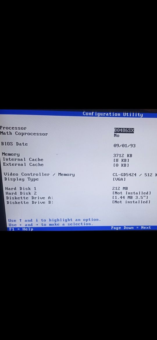 Retro PC IBM 2133 CPU 486 HDD sprawny