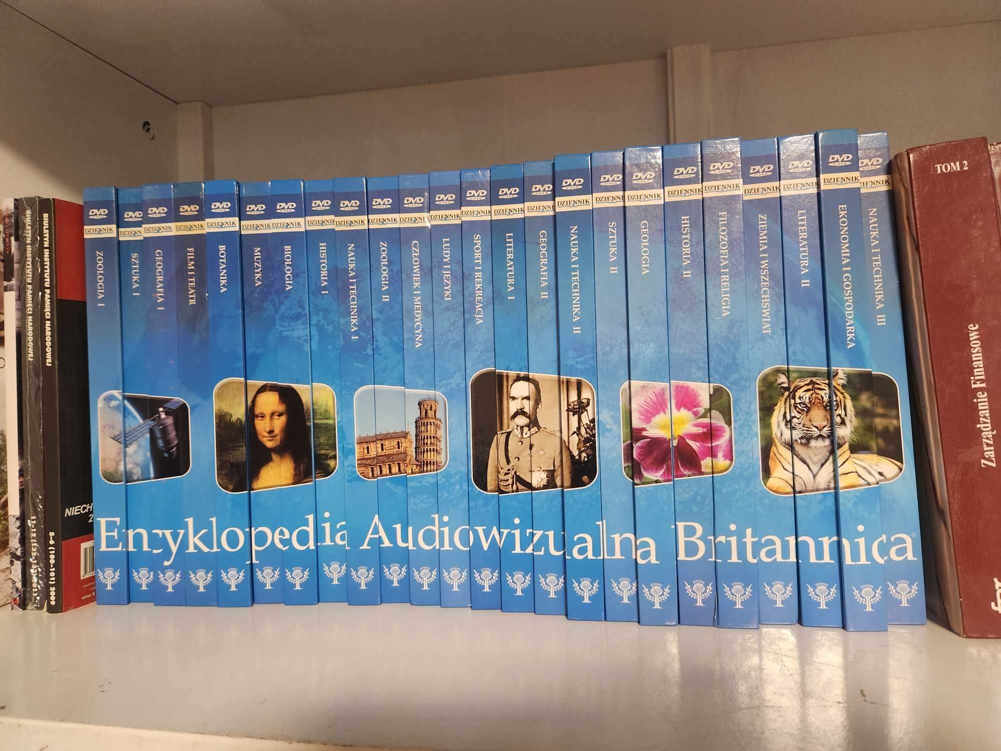 nowa Encyklopedia audiowizualna Britannica 24 tomy + 24 płyty DVD 2006