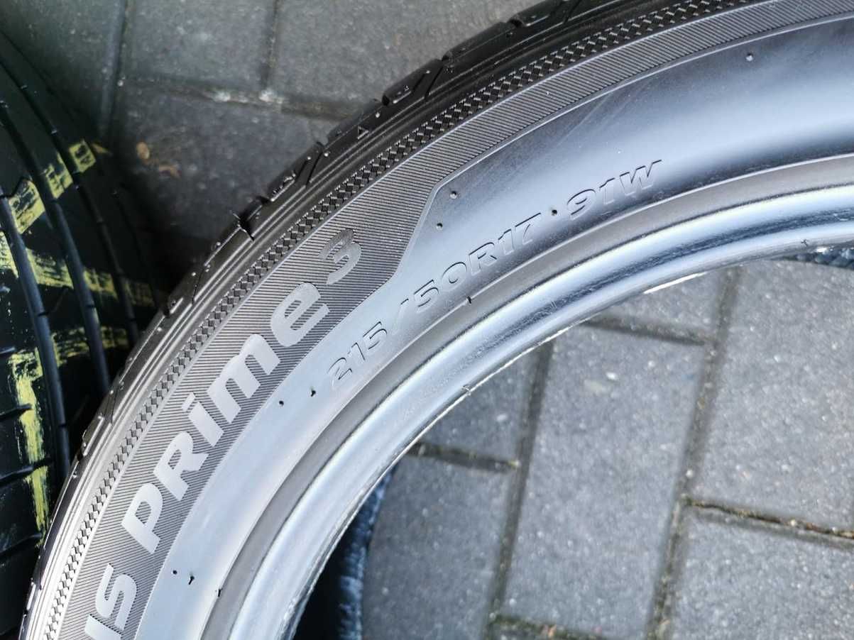 215/50 91W R17 HANKOOK Ventus Prime3 2020r Letnie 7mm Opony 4szt