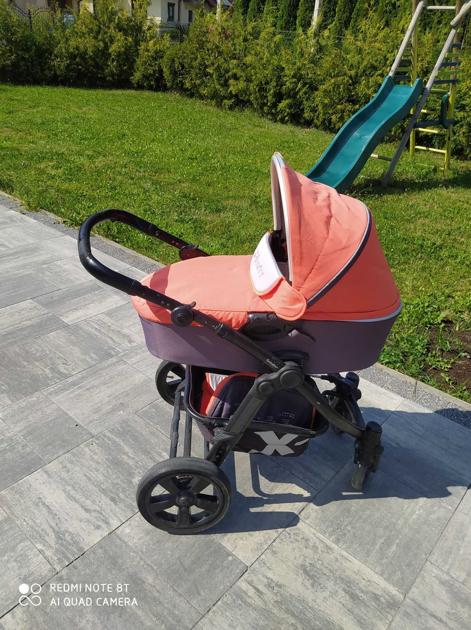 Wózek X-Lander XQ Arfica 2w1 głęboko spacerowy oraz gondola zestaw