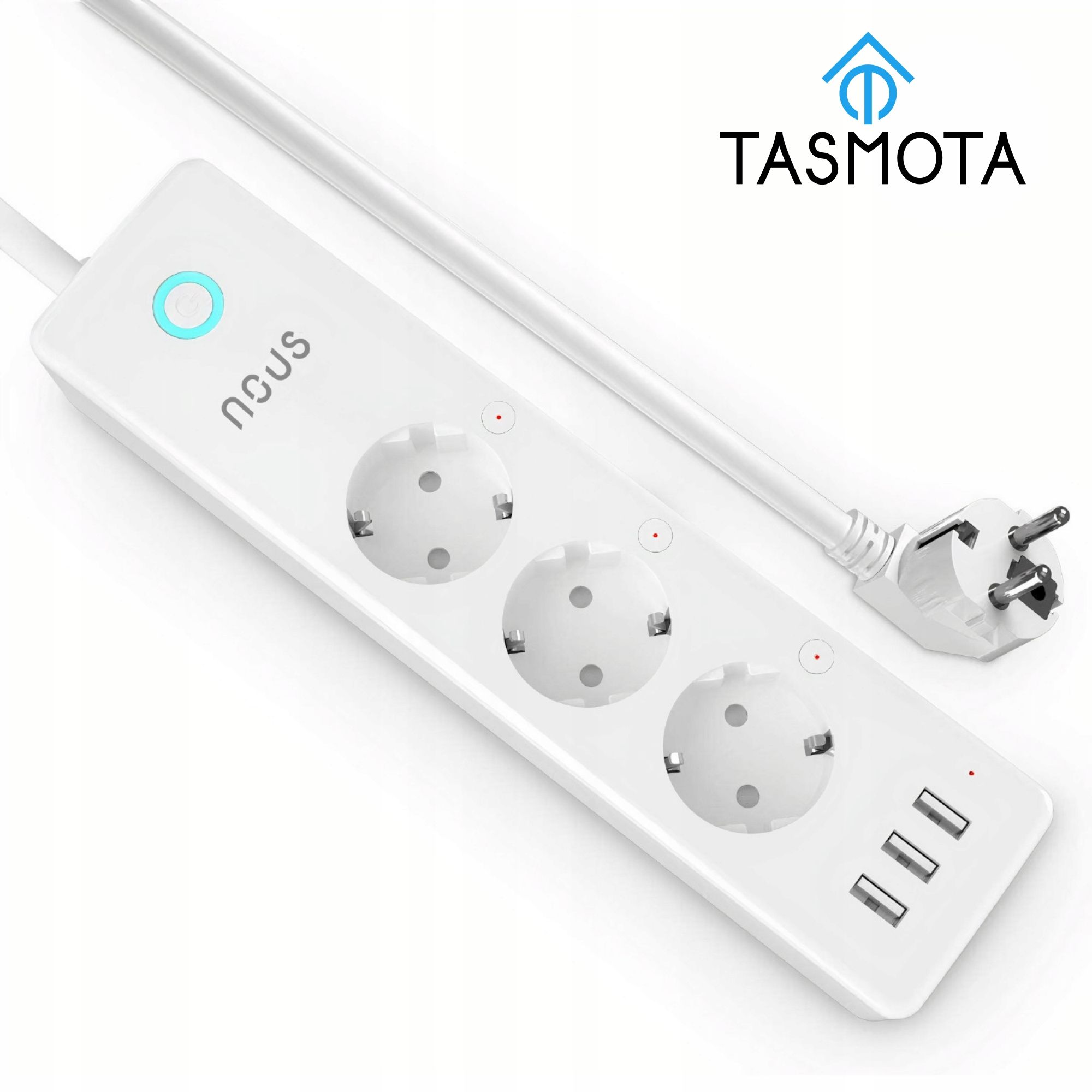 gniazdko listwa zasilająca nous tasmota wifi zasilanie sieciowe