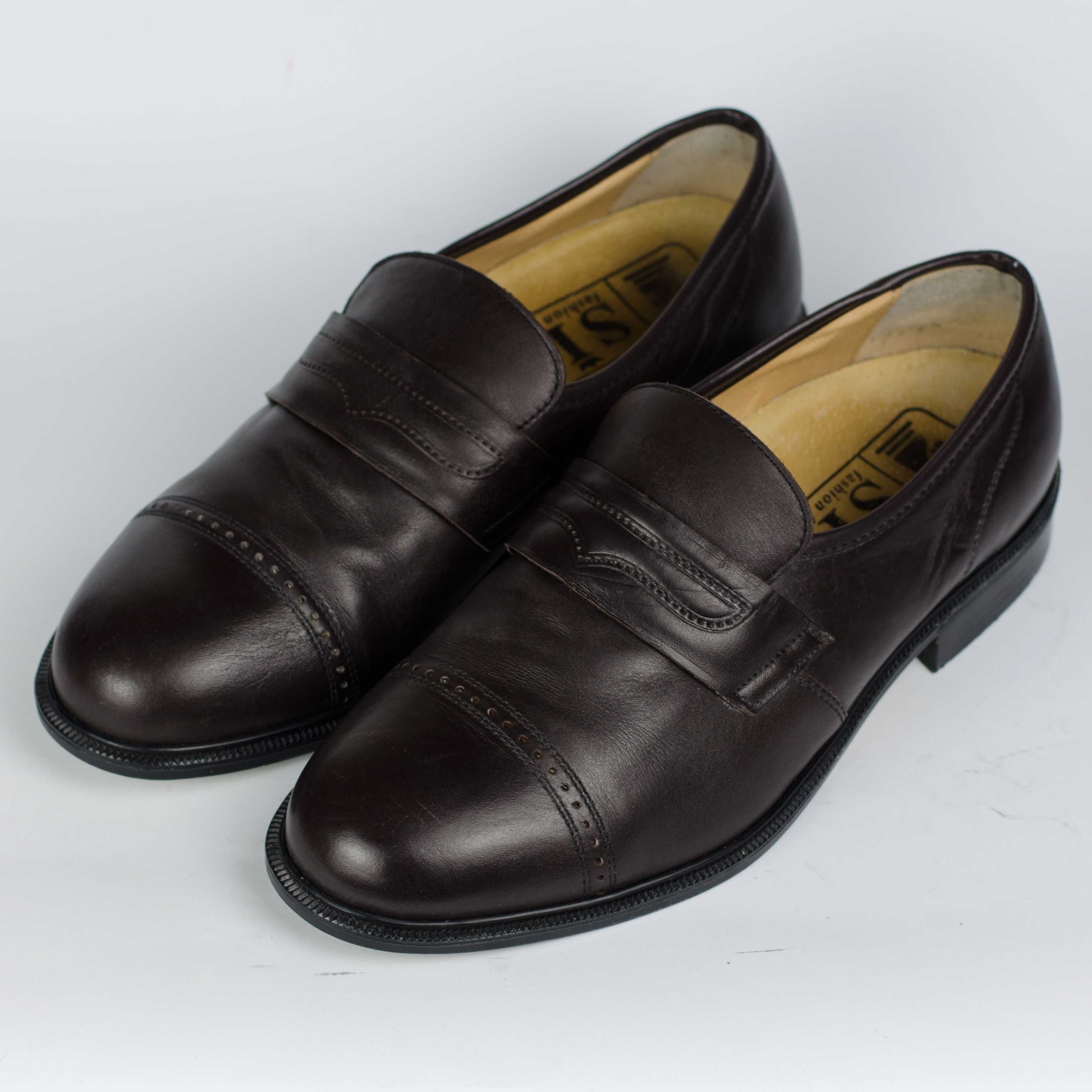 Кожаные мужские туфли лоферы Sir 41-42р. 27-27,2 см.