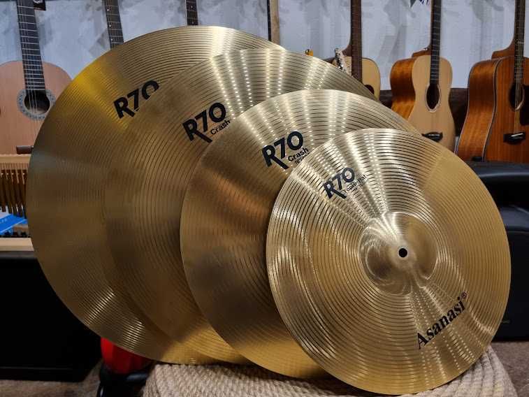 Asanasi R70 zestaw talerzy perkusyjnych talerze do perkusji