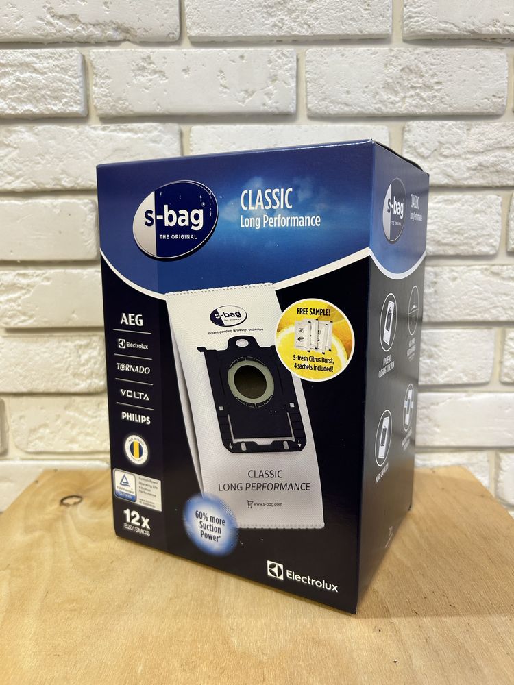 Мешки пылесборники для пылесоса Philips 12ш FC8021/03 S-Bag Помятая уп