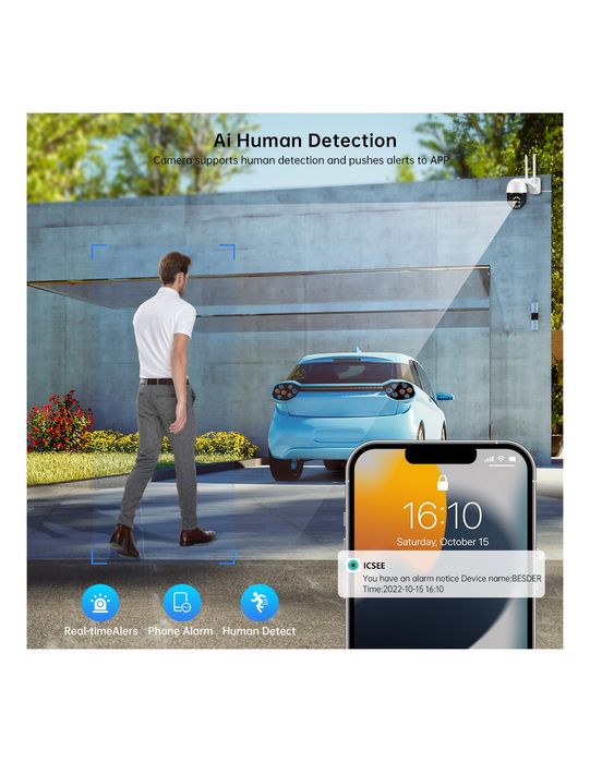 Câmara Wi-Fi com Zoom Jortan JT-8186XM