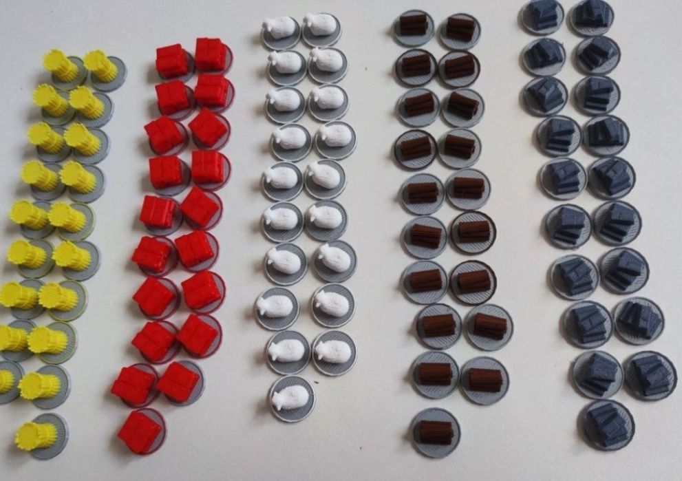 CATAN osadnicy z Catanu zestaw surowców do gry