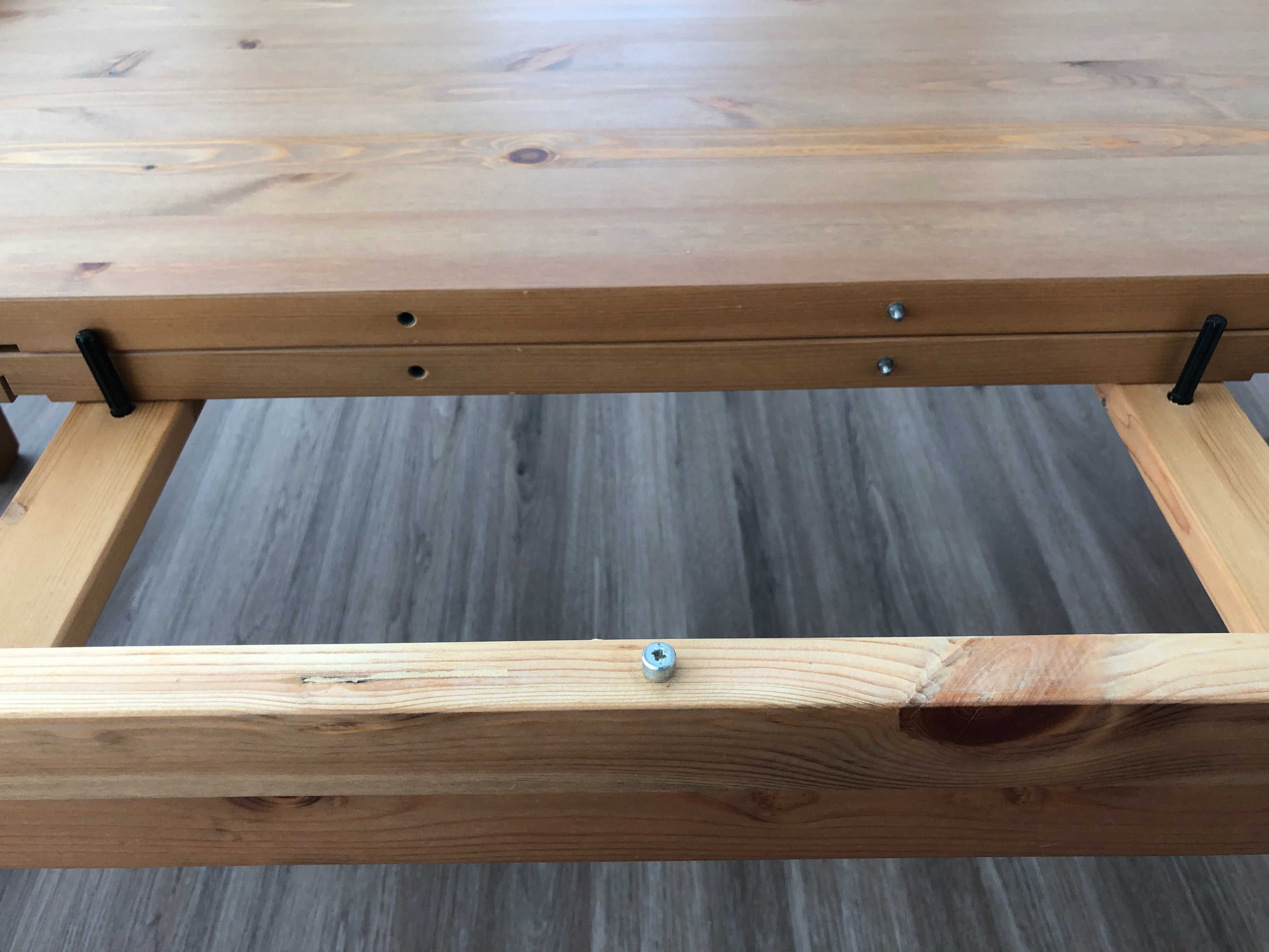 Mesa Extensível Pinho Maciço 201/247/293x105