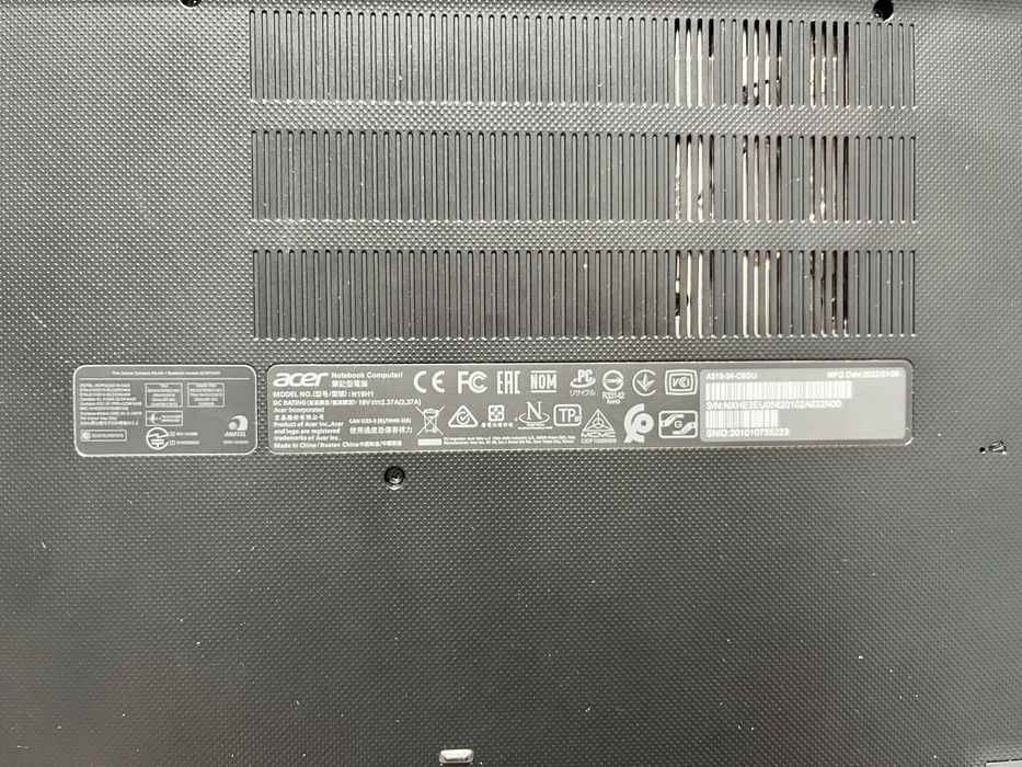 Ноутбук acer aspire 3 a315-34