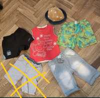 Zestaw ubranka na lato letnie 86/92/98 dla chłopca spodenki koszulka