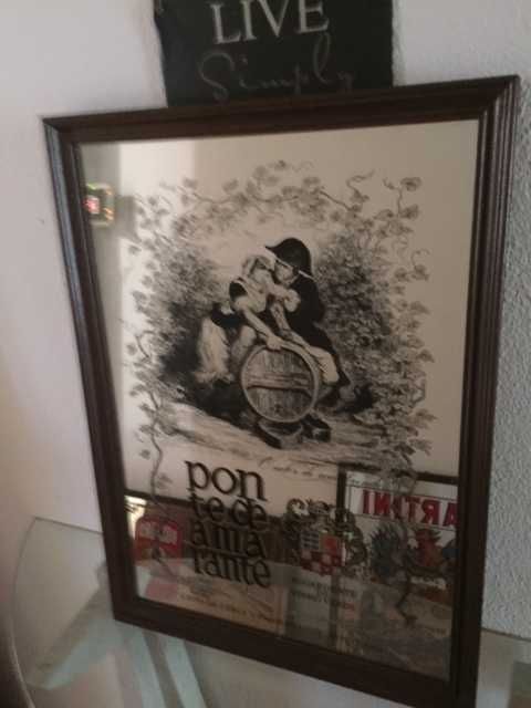 Quadro espelhado publicitário