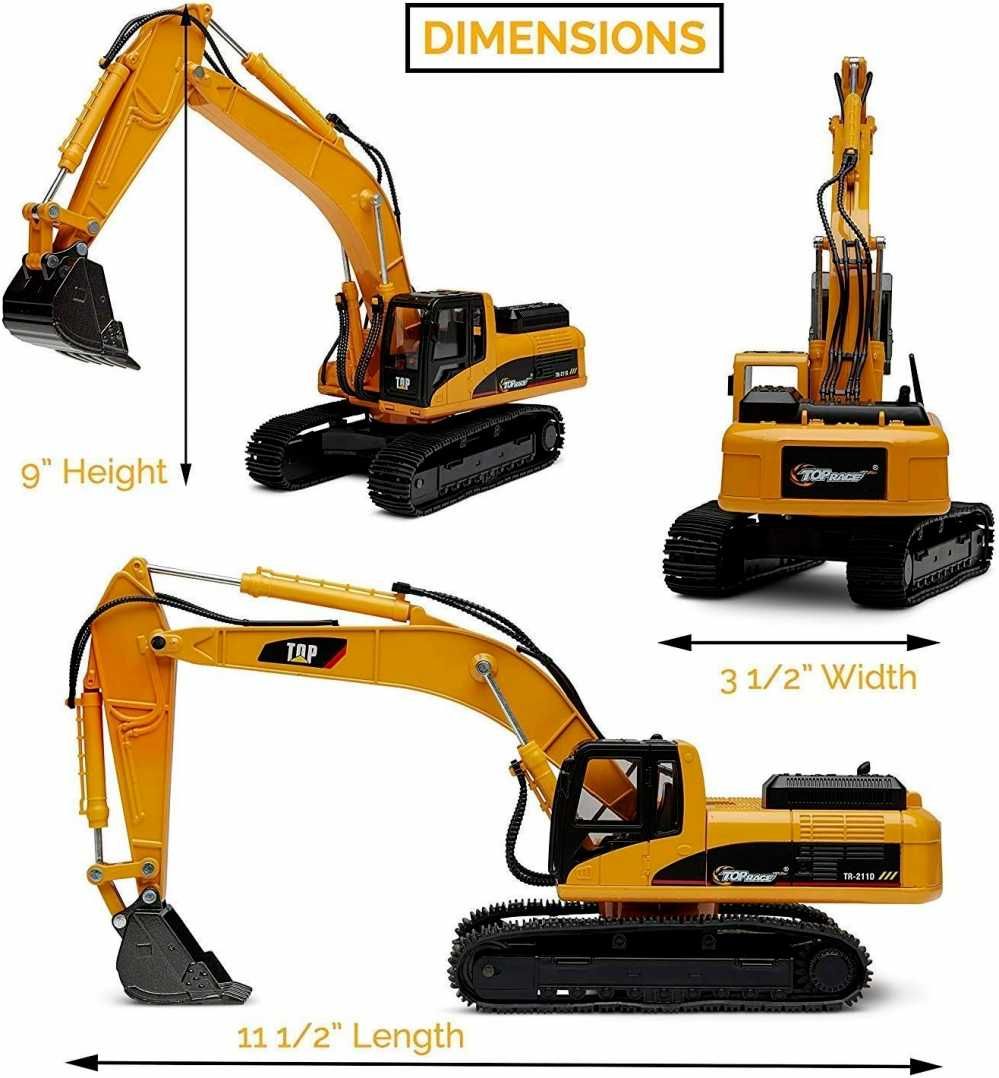 Top Race - Scale 1:40 - TR-211D Die Cast Model EXCAVATOR