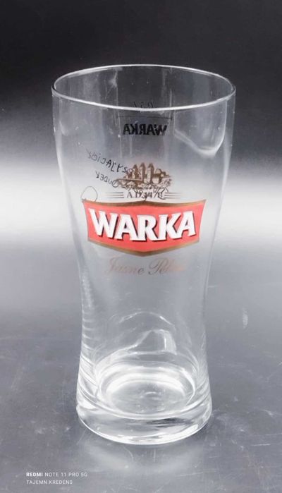 Szklanka kolekcjonerska seria limitowana Warka podpis J. Dudek