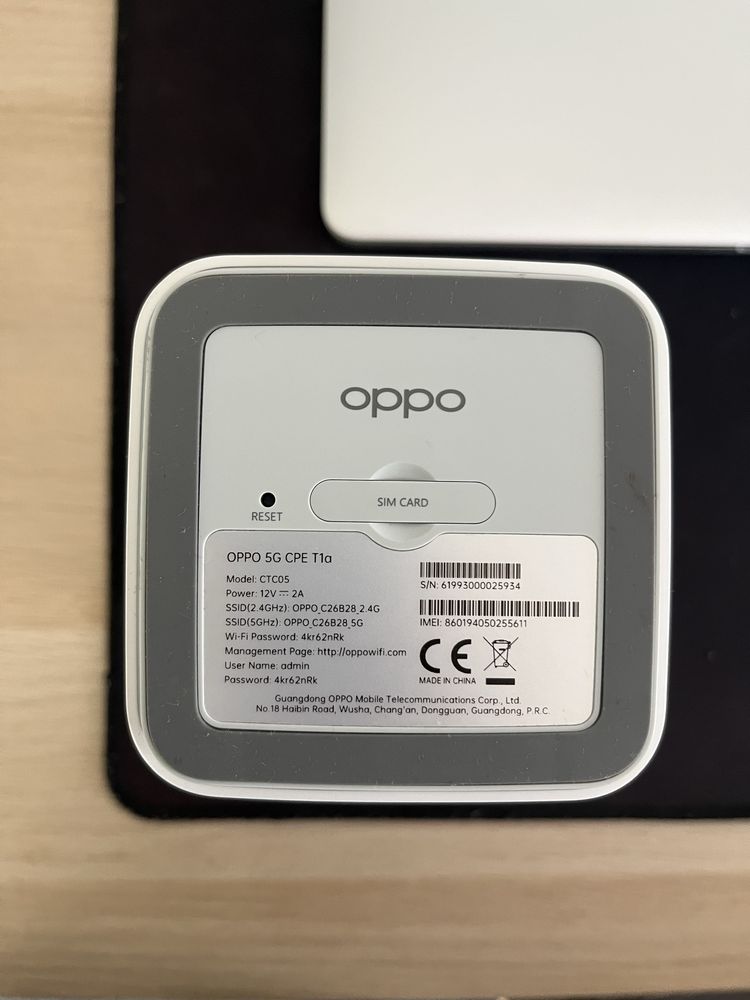 Router OPPO 5G CPE T1a
