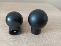 Końcówki do karnisza 16mm czarne