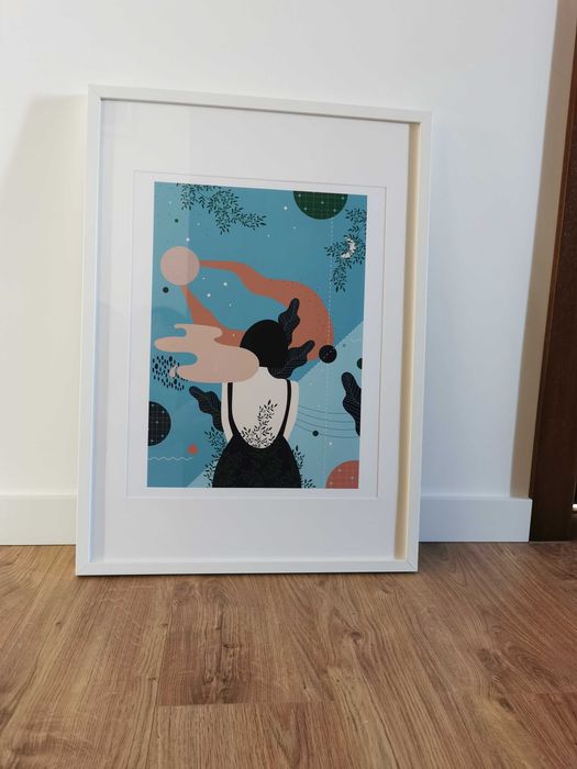 Plakat "Względny spokój" Poli Augustynowicz , 40 x 50 cm