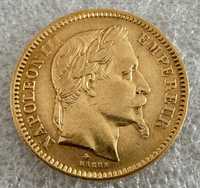 Moeda de 20 Francos 1862 A em ouro