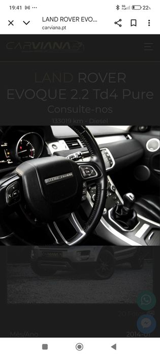 Range Rover Evoque 2.2 Pure impecável