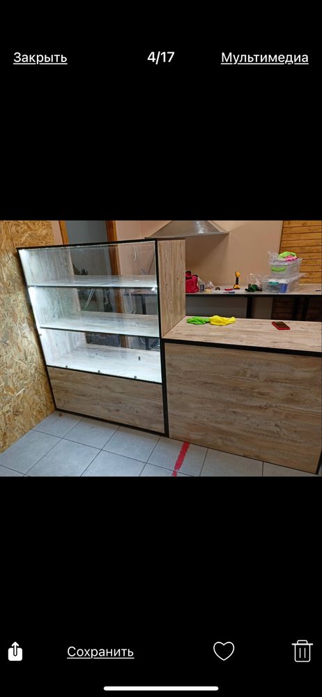 Продам витрину и прилавок