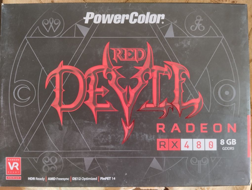 Видеокарта POWERCOLOR Radeon RX 480 8GB  red devil