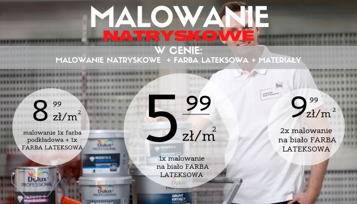 MALOWANIE natryskowe | agregatem Wagner Graco | MALARZ magazynów | HAL