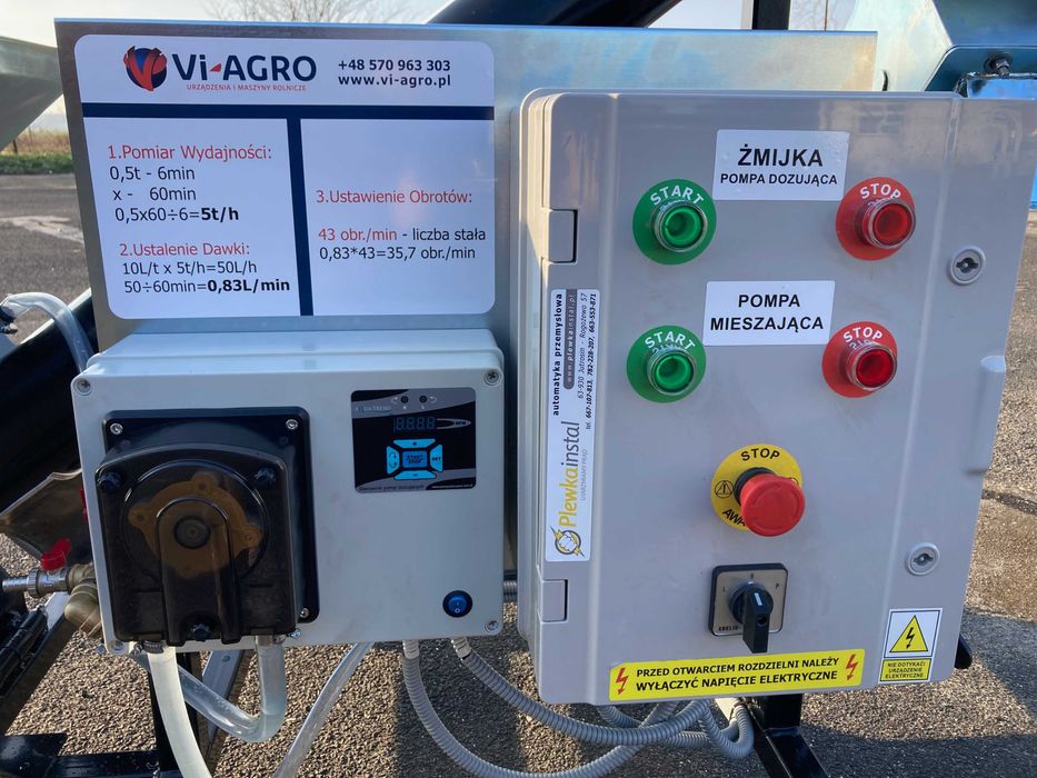 Zaprawiarka do Zboża i Strączkowych. 1-5t/h Proszkowo Malowana