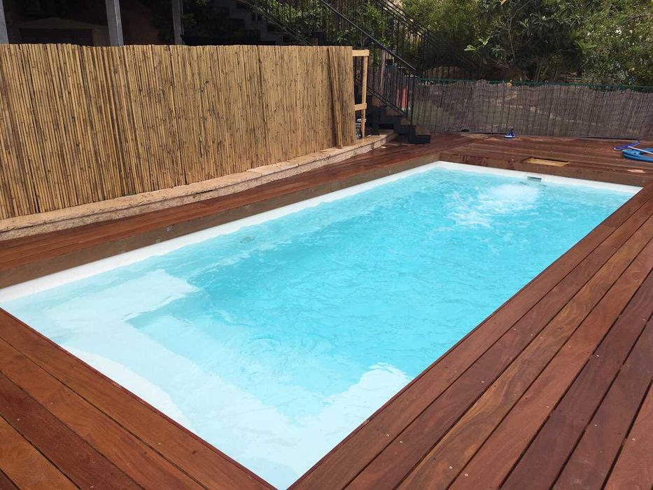 Топовий композитний басейн “Пляж” — 7,6x3,6x1,5 м / Монтаж під ключ