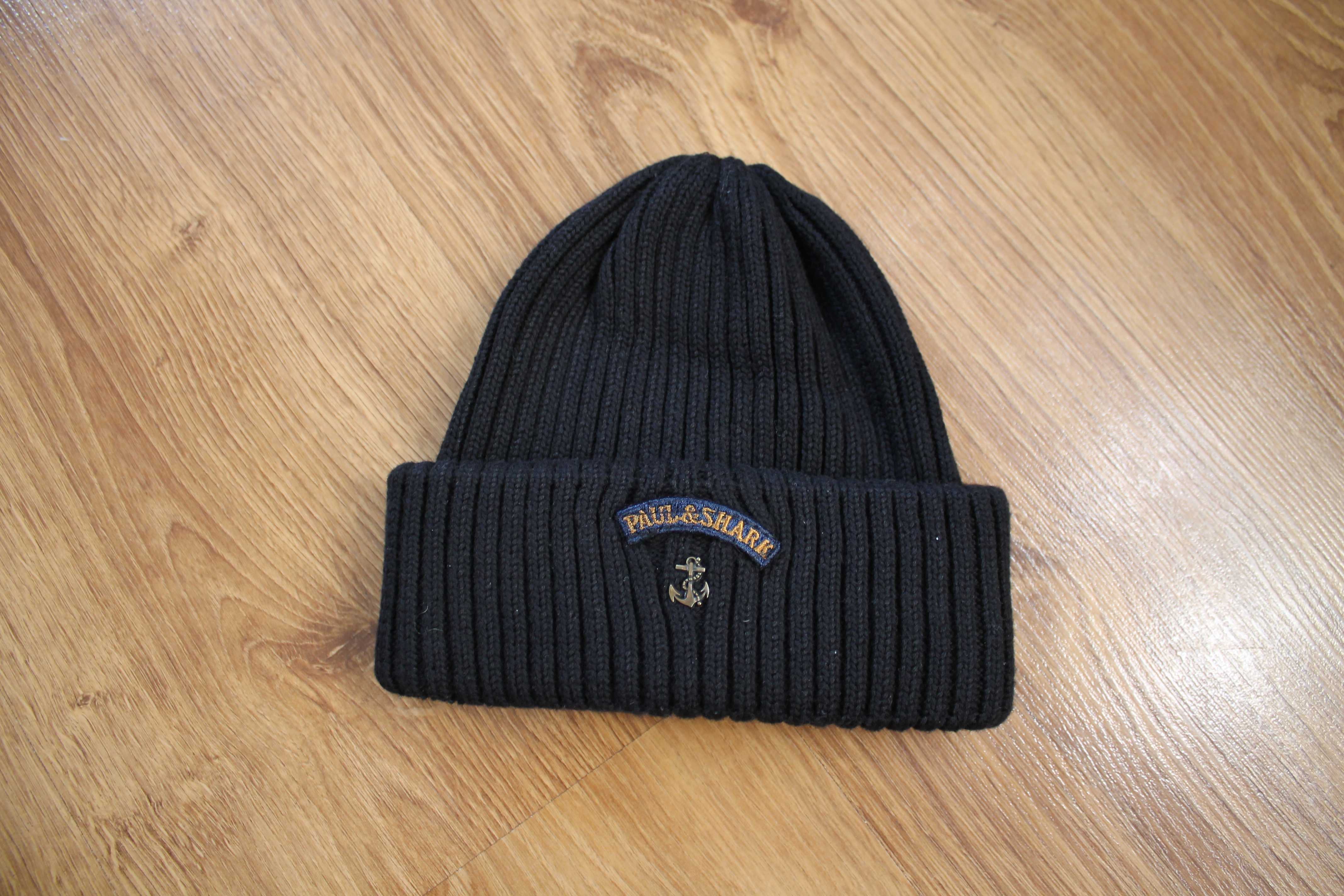 унисекс шерстяная шапка бини paul&shark beanie