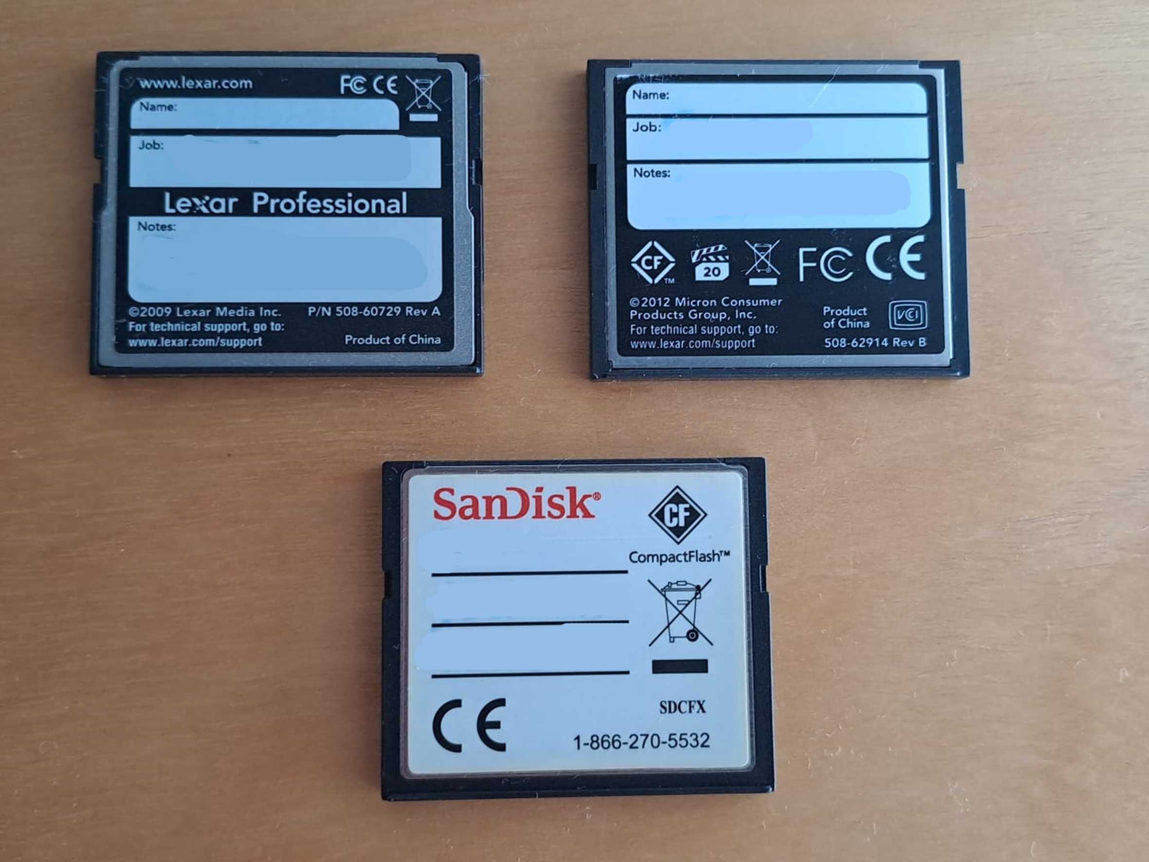 Cartões memória compact flashj