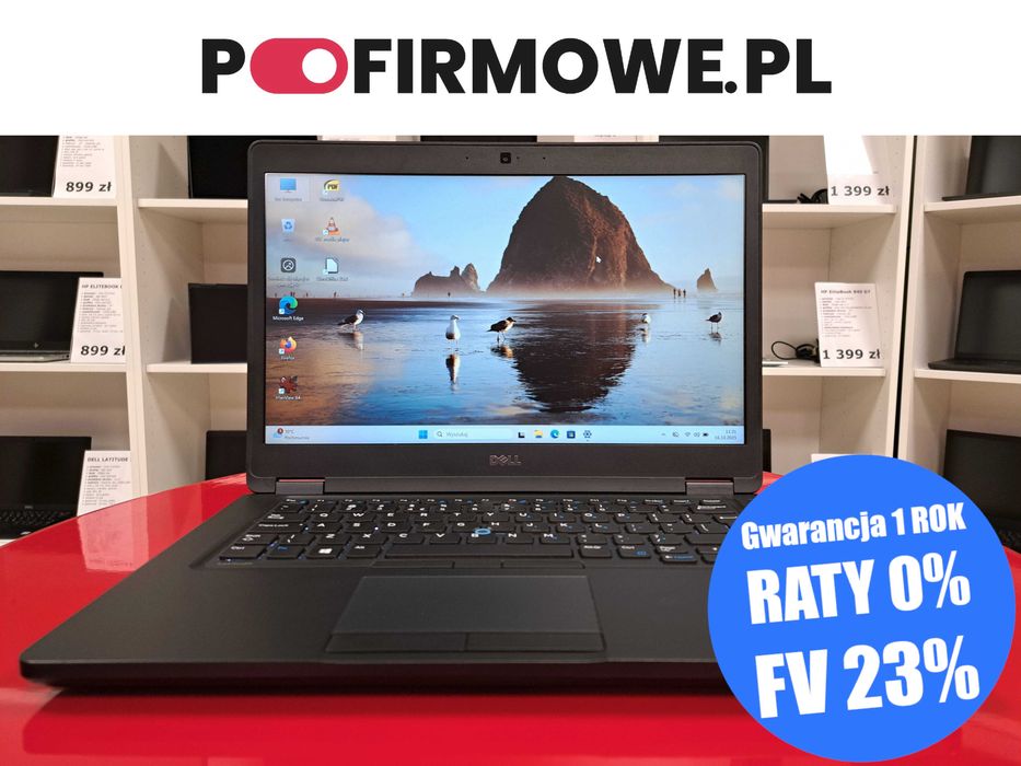Laptop 14" Dell Latitude 5480 i5 16GB Win11 256SSD Kamera HDMI FullHD