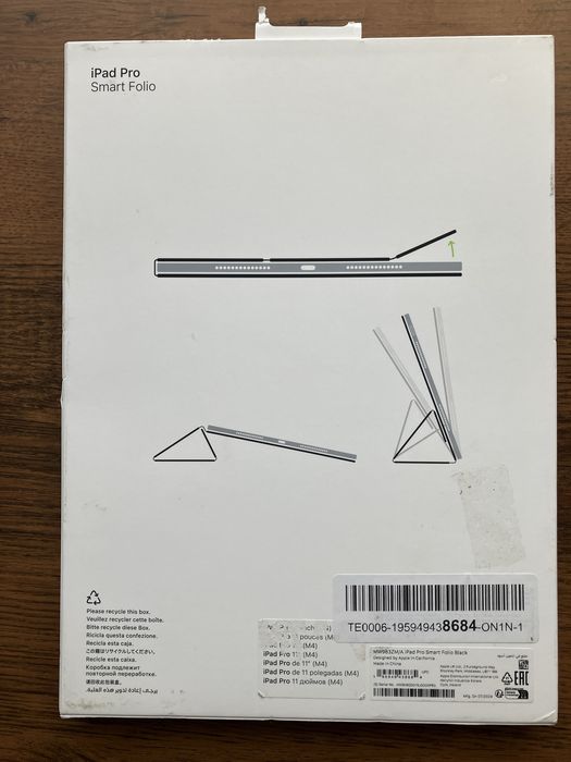 Apple Smart Folio для Apple iPad Pro 11" (M4) Black (MW983ZM/A)