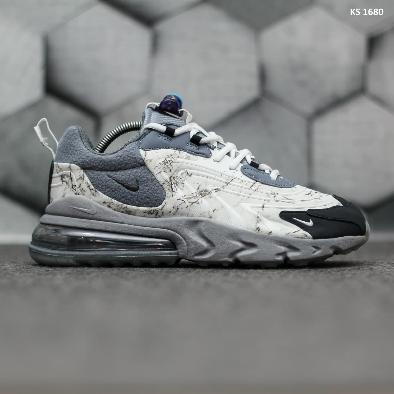 Кроссовки Travis Scott x Nike Air Max 270 React Grey