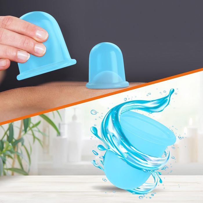 Bańki Chińskie Gumowe Próżniowe Silikonowe Do Masażu Twarzy Szyi