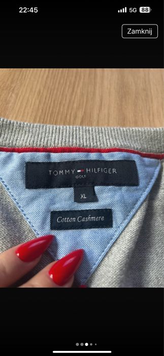 Kamizelka kaszmir firmy Tommy Hilfiger