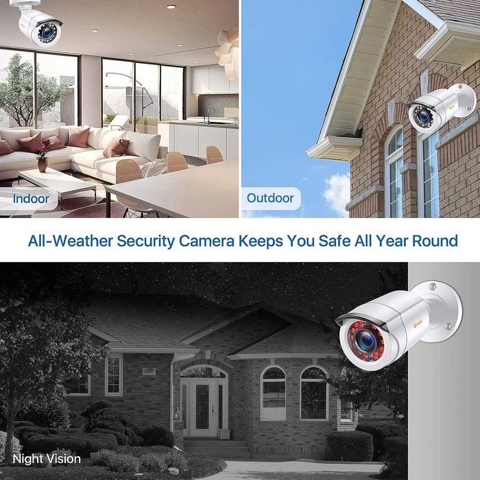 Sistema de videovigilância com 4 camaras, novo