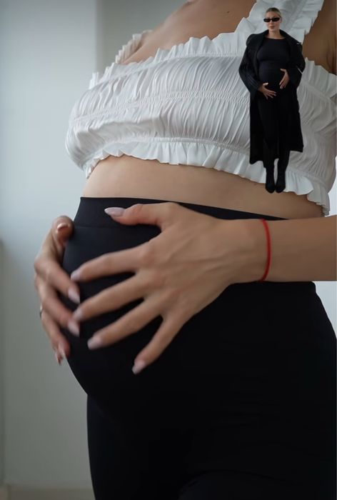 Легінси (лосини) для вагітних чорні