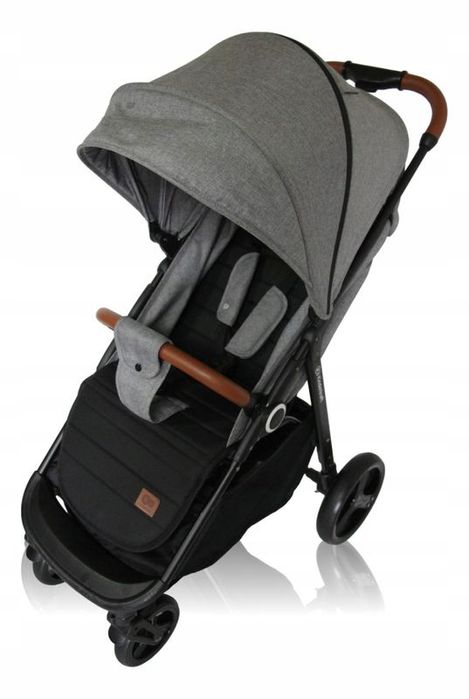 Wózek spacerowy spacerówka Kinderkraft Grande Plus grey