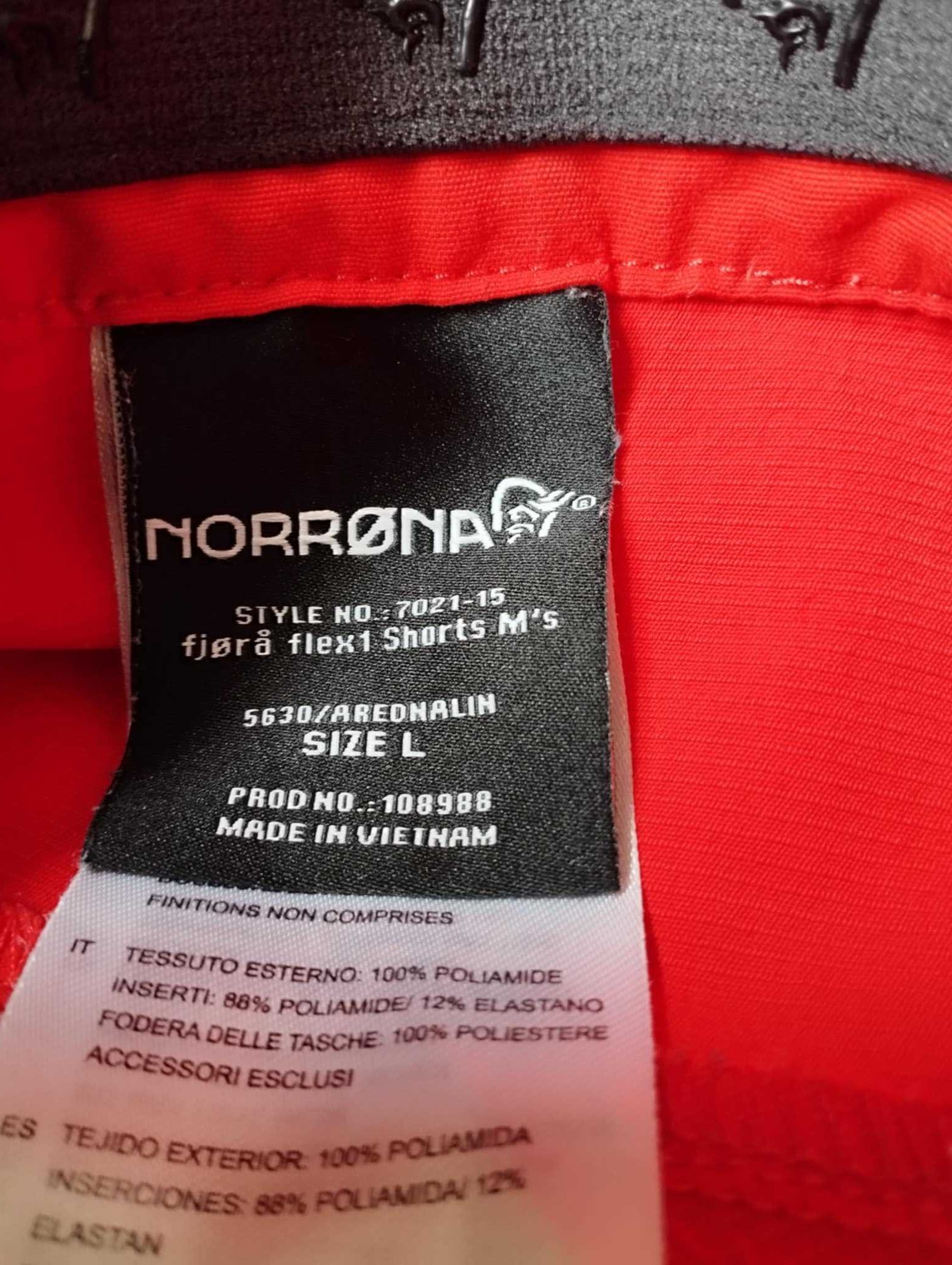 Norrona Fjora Flex1 Shorts spodenki rowerowe trekkingowe size L