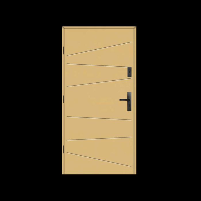 Drzwi wejściowe drewniane metalowe akustyczne z montażem Od Ręki