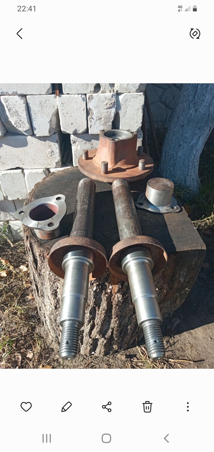 Ось  до  ступиці  культіватора