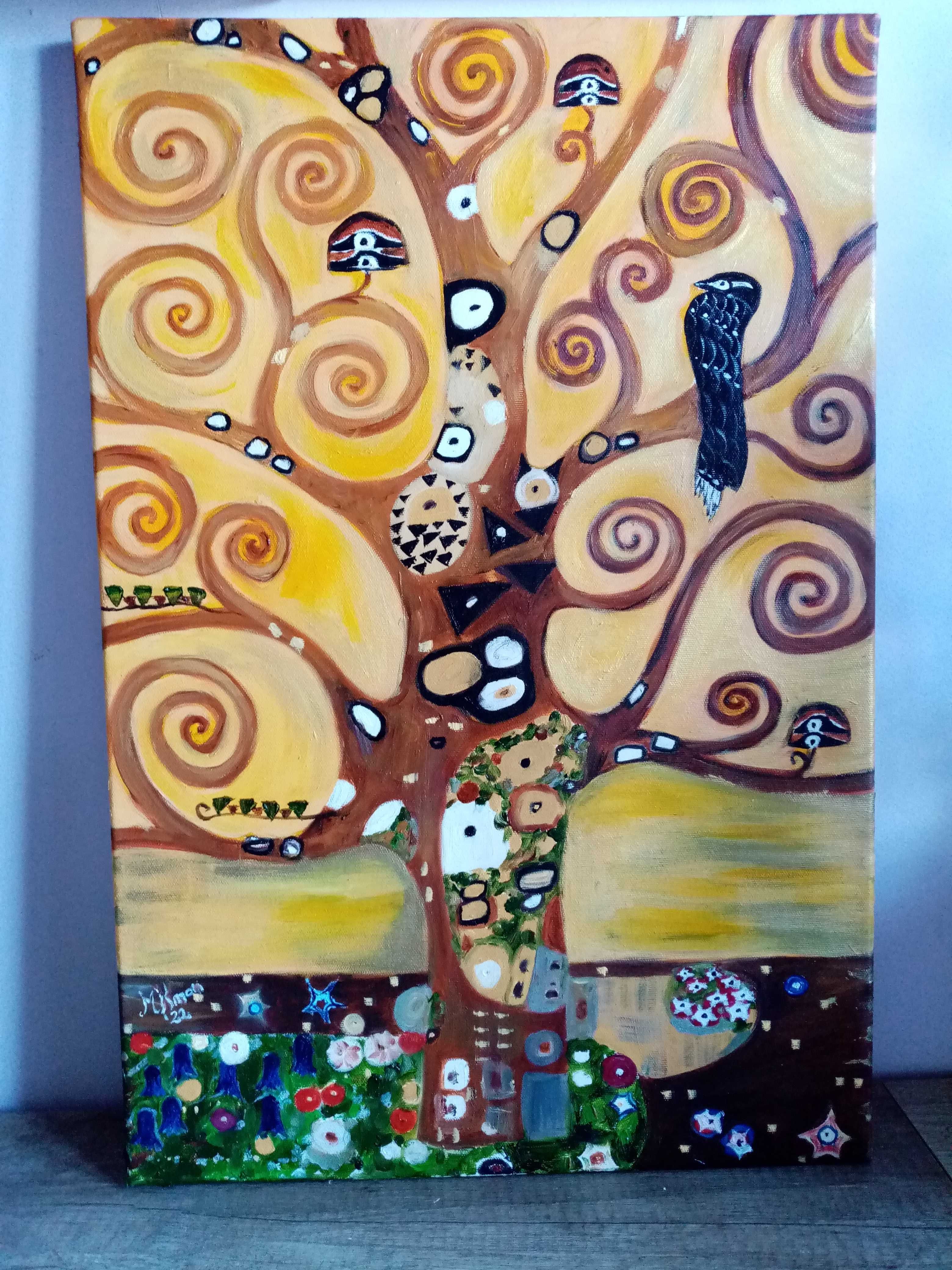 Drzewo Gustaw Klimt olej na płótnie
