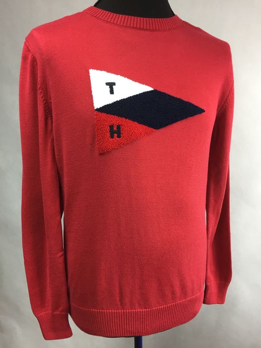 Tommy Hilfiger sweter czerwony XL prezent na święta